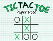 Tic Tac Toe Paper Note