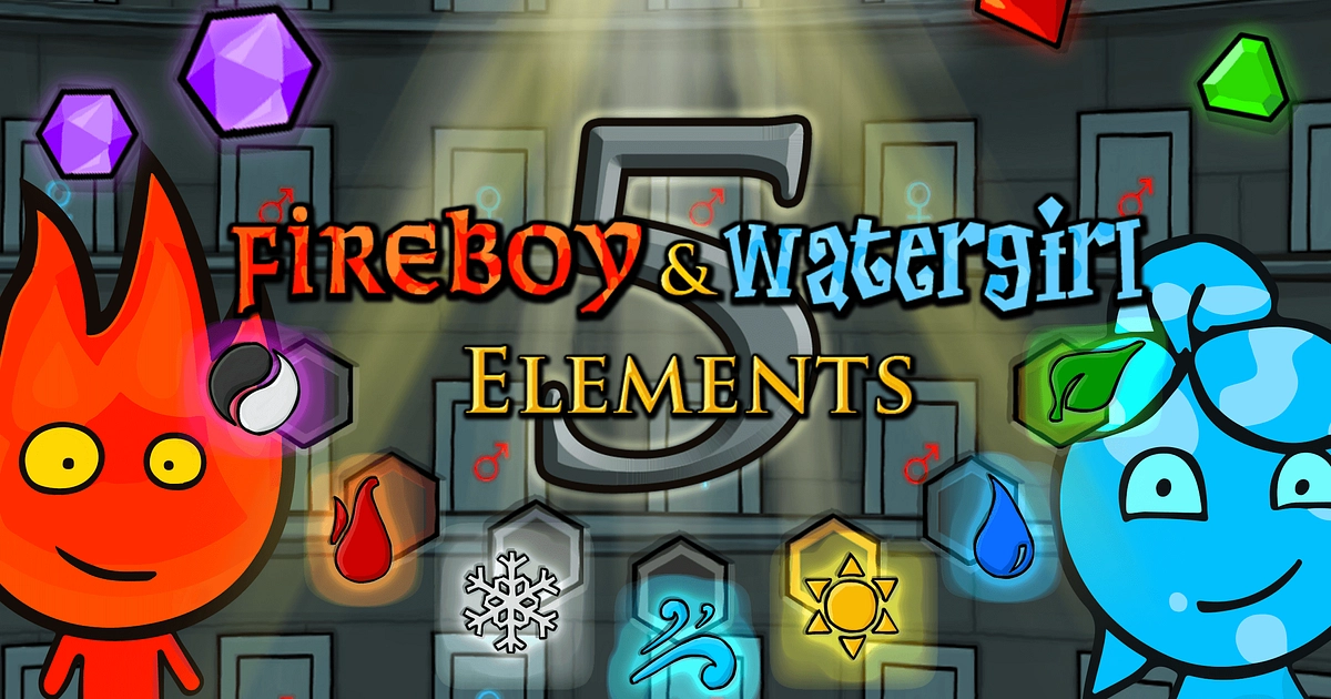 Fireboy And Watergirl 5: Elements The Fire Temple Level 1 To 8 Full