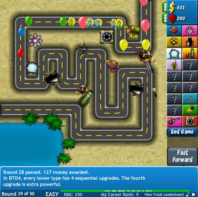 bloons tower defense 4 crazy games